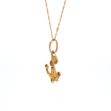 Load image into Gallery viewer, 18K Gold Necklace Chain 17.75 inches Pendant Anchor 1.20 grams - Rafant
