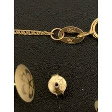 Load image into Gallery viewer, 18K Gold Necklace Chain 18 inches Round Circle Pendant with Earrings Set 1.80 grams - Rafant
