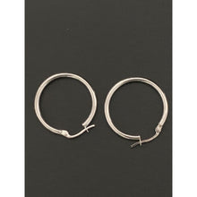 Load image into Gallery viewer, 18K White Gold Earrings Hoops Loops - Rafant
