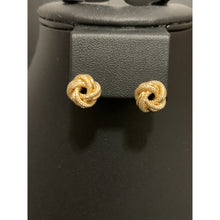 Load image into Gallery viewer, 18K Gold Earrings Stud Knot 2.22 grams - Rafant
