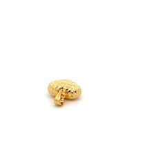 Load image into Gallery viewer, 18K Gold Pendant Heart Puffed Small Textured 0.58 grams - Rafant
