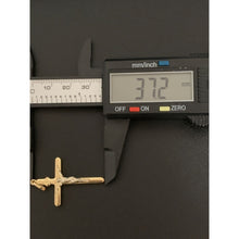 Load image into Gallery viewer, 18K Gold Pendant Jesus Christ Cross White Yellow Gold 2.08 grams - Rafant
