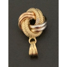 Load image into Gallery viewer, 18K Gold Pendant Tricolor Knot White Yellow Rose Gold - Rafant
