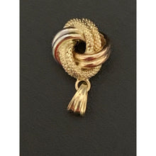 Load image into Gallery viewer, 18K Gold Pendant Tricolor Knot White Yellow Rose Gold - Rafant
