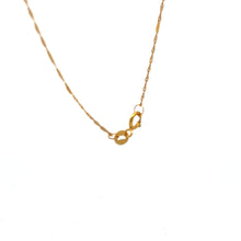 Load image into Gallery viewer, 18K Gold Necklace Chain 17.75 inches Pendant Anchor 1.20 grams - Rafant
