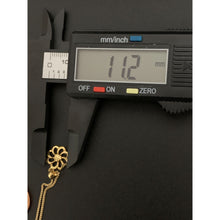 Load image into Gallery viewer, 18K Gold Necklace Chain 17.75 inches with Flower Pendant  1.65 grams - Rafant
