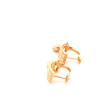 Load image into Gallery viewer, 18K Gold Earrings French Clips Heart 1.46 grams - Rafant
