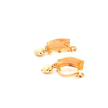 Load image into Gallery viewer, 18K Gold Earrings French Clips Heart 1.46 grams - Rafant

