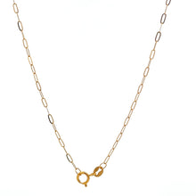 Load image into Gallery viewer, 18K Gold Necklace Chain 17.75 inches Paperclip 0.74 grams Very Tiny Links - Rafant
