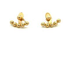 Load image into Gallery viewer, 18K Gold Earrings Balls Bead Stud Post 2.60 grams - Rafant
