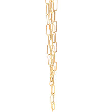 Load image into Gallery viewer, 18K Yellow Gold Necklace Chain Paperclip 16 inches 1.39 grams - Rafant
