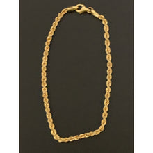 Load image into Gallery viewer, 18K Gold Bracelet Rope Size 8 inches 2.47 grams - Rafant
