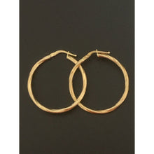 Load image into Gallery viewer, 18K Gold Earrings Hoops Loops Twisted 1.62 grams - Rafant
