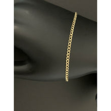 Load image into Gallery viewer, New Real 18k Saudi Gold Curb Link Chain Bracelet Size 7" - Rafant
