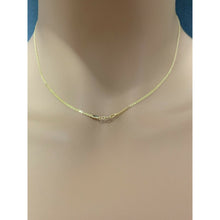 Load image into Gallery viewer, 18K Gold Chain Necklace Saudi Yellow Gold Lightweight Dainty 15.75&quot; - Rafant
