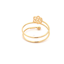 Load image into Gallery viewer, 18K Gold Ring Flower Spiral Size 8.5 - Rafant
