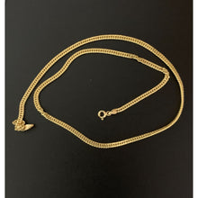 Load image into Gallery viewer, 18K Gold Chain Necklace Real Saudi Gold Curb 18&quot; - Rafant
