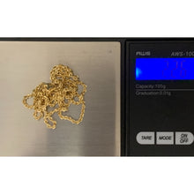 Load image into Gallery viewer, 18K Gold Chain Necklace Rope Chain 22&quot; Saudi Yellow Gold Lightweight Dainty - Rafant
