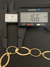 Load image into Gallery viewer, 18K Saudi Gold Bracelet Oval Cable Ling 7.5&quot; - Rafant
