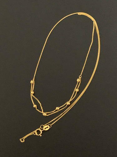 18K Gold Necklace Chain 17.5