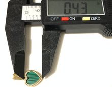 Load image into Gallery viewer, New Real 18K Saudi Gold Heart Pendant with Green Malachite - Rafant
