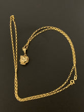 Load image into Gallery viewer, 18K Gold Necklace Rolo Chain 28&quot; with Panther Pendant 5.40 grams - Rafant
