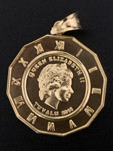 Load image into Gallery viewer, 18K Gold Pendant Queen Elizabeth Angel - Rafant
