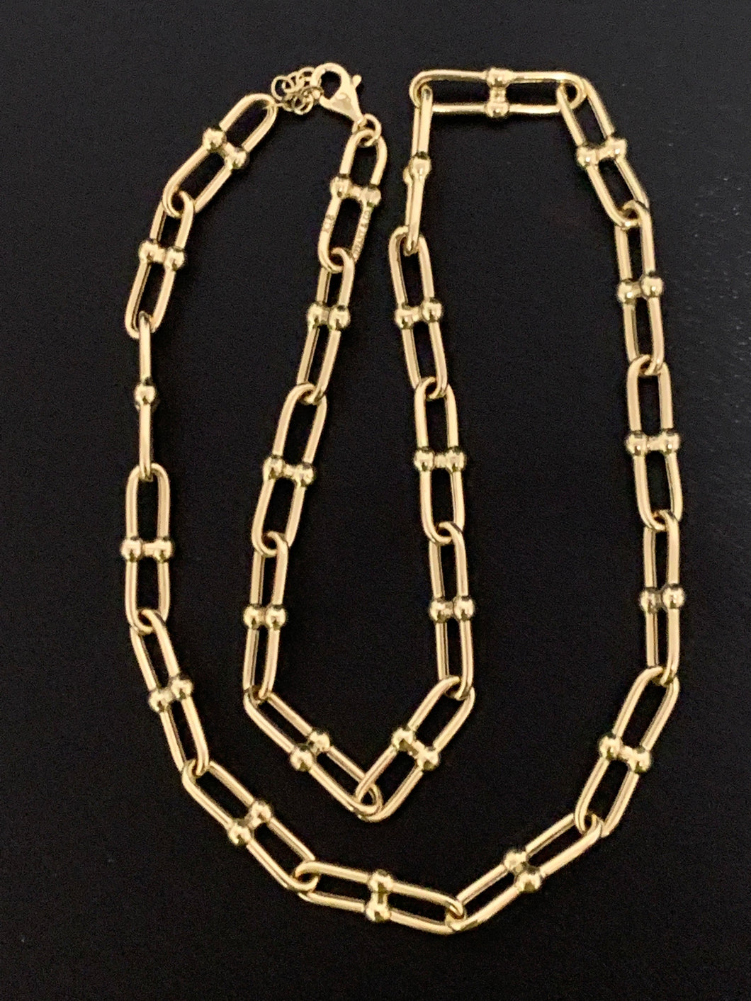 18K Gold Chain Link Necklace 18 inches 11.23 grams - Rafant