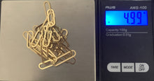 Load image into Gallery viewer, 18K Gold Necklace Chain 18 inches Paperclips 4.99 grams - Rafant
