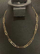 Load image into Gallery viewer, 18K Gold Necklace Chain 18 inches Paperclips 4.99 grams - Rafant
