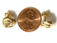 Load image into Gallery viewer, New Real 18K Saudi Gold Stud Earrings - Rafant
