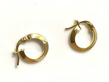 Load image into Gallery viewer, New 18K Saudi Gold Small Hoop Earrings - Rafant
