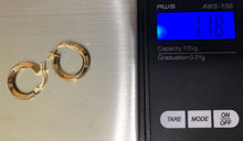 Load image into Gallery viewer, New Real 18k Saudi Gold Hoop Earrings - Rafant
