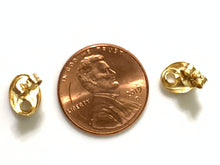 Load image into Gallery viewer, New Real 18K Saudi Gold Stud Earrings - Rafant
