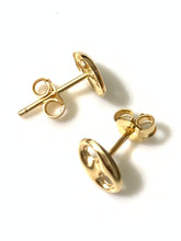 Load image into Gallery viewer, New Real 18K Saudi Gold Stud Earrings - Rafant
