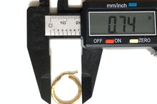 Load image into Gallery viewer, New 18K Saudi Gold Hoop Earrings - Rafant
