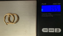 Load image into Gallery viewer, New 18K Saudi Gold Hoop Earrings - Rafant
