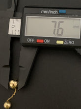 Load image into Gallery viewer, 18K Gold Earrings Stud Dangling Balls Orbs 3.02 grams - Rafant
