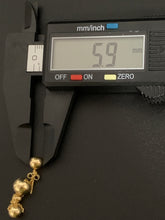 Load image into Gallery viewer, 18K Gold Earrings Stud Dangling Balls Orbs 3.02 grams - Rafant
