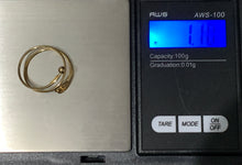 Load image into Gallery viewer, New Authentic Stamped 18K Saudi Gold Spiral Heart Ring Size 7 - Rafant
