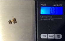 Load image into Gallery viewer, New Authentic 18K Saudi Gold Stud Butterfly Earrings Dainty Small - Rafant
