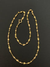Load image into Gallery viewer, 18K Saudi Gold Necklace Beaded Balls 16&quot; - Rafant
