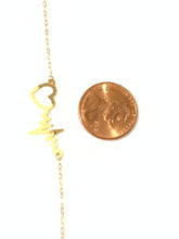 Load image into Gallery viewer, New Authentic 18K Saudi Gold 17.25&quot; Necklace with Heart Beat Pendant - Rafant
