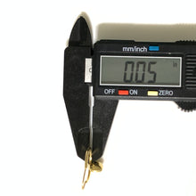 Load image into Gallery viewer, New Real 18K Saudi Gold Hoops Dangling Earrings with Heart Charms - Rafant
