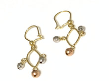 Load image into Gallery viewer, 18K Gold Hoops Dangling Chandelier Earrings - Rafant
