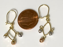 Load image into Gallery viewer, 18K Gold Hoops Dangling Chandelier Earrings - Rafant
