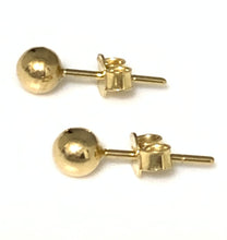 Load image into Gallery viewer, New Real 18K Saudi Gold Stud Ball Earrings Dainty Small 0.77gms - Rafant
