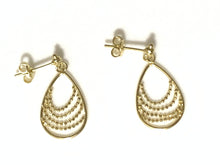 Load image into Gallery viewer, 18K Gold Hoops Dangling Earrings - Rafant
