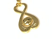 Load image into Gallery viewer, New Real Stamped 18K Saudi Gold 18&quot; Necklace with Infinity Pendant - Rafant

