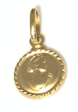 Load image into Gallery viewer, New Authentic Stamped 18K Saudi Gold Woman Lady Round Circle Pendant Small - Rafant
